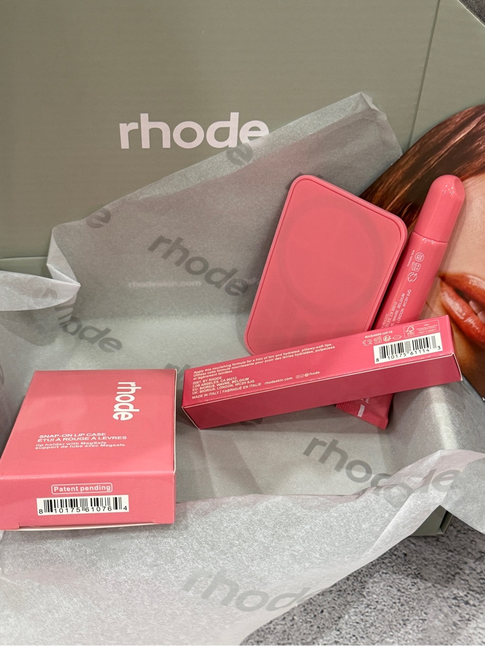 Rhode MagSafe Snap-On Lip Case for iPhone Magnetic Holder And SWEET PEA LIP TINT - Picture 8 of 8